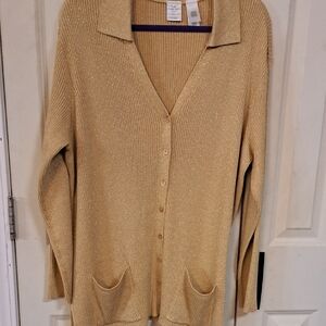Emma James Gold Women's Sweater Cardigan